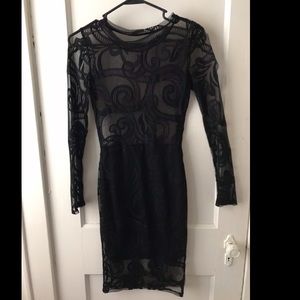 Sheer Little Black Dress